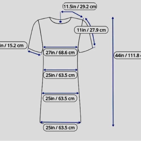 Mo Woman Abstract Print Casual Dress M Navy Blue White V-Neck Short Sleeves - Picture 14 of 14